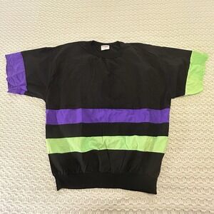 Vintage 90s Neon‎ Men's XL Diport USA Green Purple Black  Tee Shirt